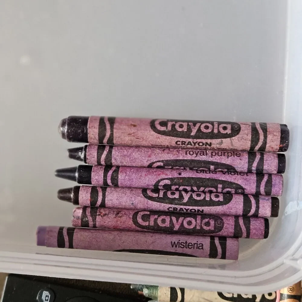 Vintage Crayola Crayons Binney & Smith Blue Violet Wisteria Violet Purple
